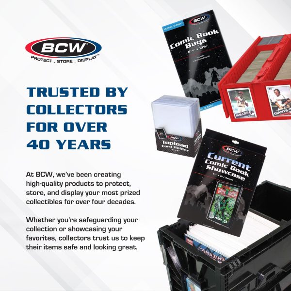 BCW Collectible Card Bin - Holds up to 1600 Cards - Gray | Large Card Storage Box for Loose Trading Cards | Pokemon, MTG, and Sports Card... - Image 12
