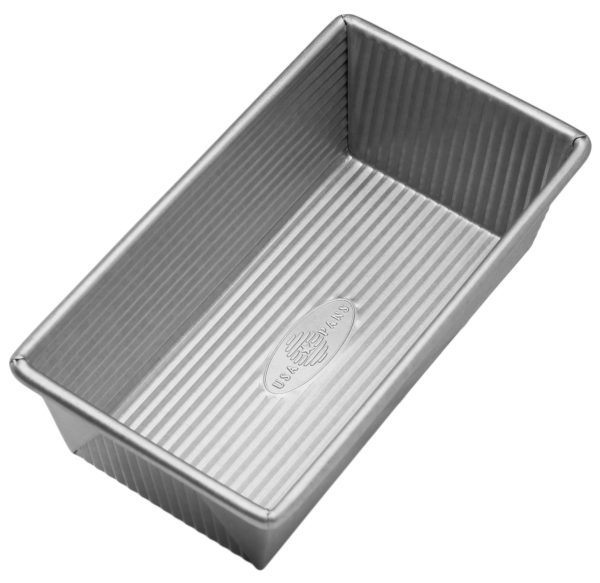 USA Pans 9 x 5 x 2.75-Inch Loaf Pan, Aluminized Steel with Americoat