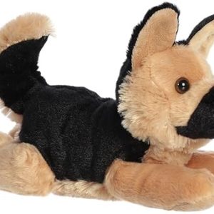 Aurora Shep Shepherd Dog Mini Flopsie Plush Stuffed Animal 8"