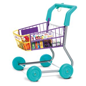 Casdon Shopping Trolley - Colourful Toy Shopping Trolley for Children Aged 3 Plus - Equipped with Everything Needed for an Exciting...
