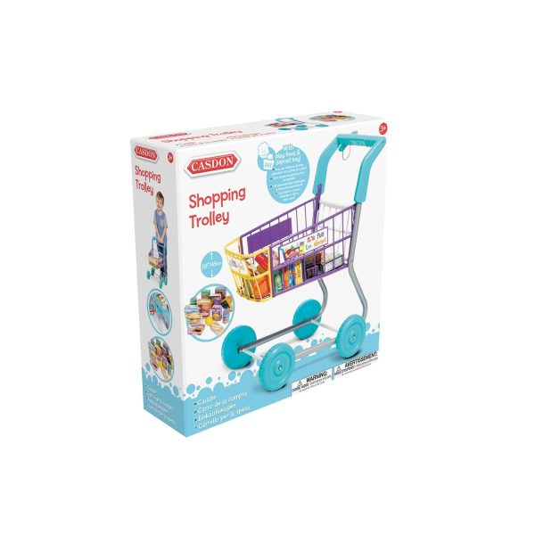 Casdon Shopping Trolley - Colourful Toy Shopping Trolley for Children Aged 3 Plus - Equipped with Everything Needed for an Exciting... - Image 2