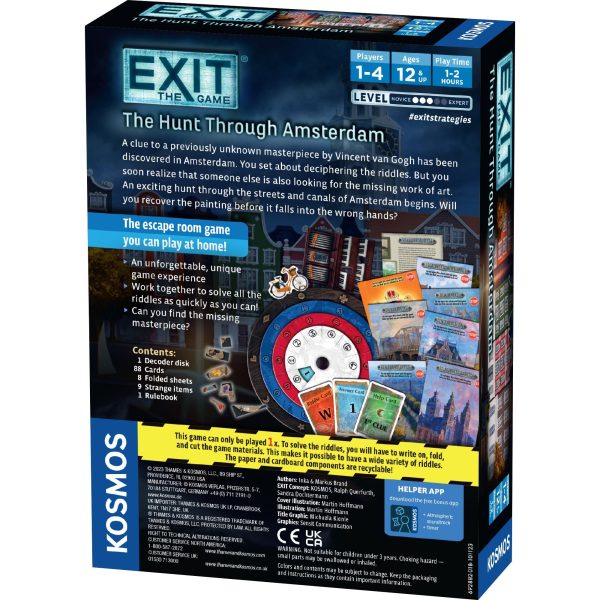 EXIT: Hunt Through Amsterdam Board Game 1-4 Players - Real-Time Puzzle Game 60-120 Minutes of Gameplay - Games for Family Game Night -... - Image 2