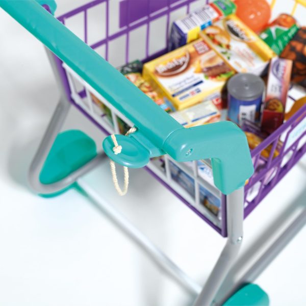 Casdon Shopping Trolley - Colourful Toy Shopping Trolley for Children Aged 3 Plus - Equipped with Everything Needed for an Exciting... - Image 4