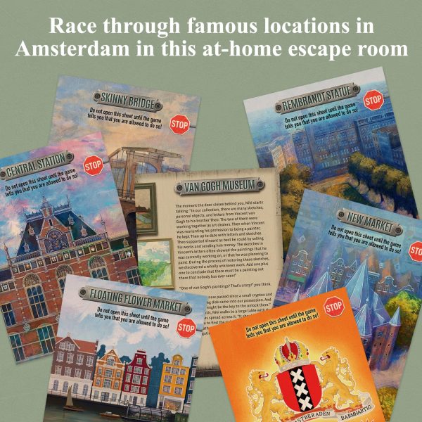 EXIT: Hunt Through Amsterdam Board Game 1-4 Players - Real-Time Puzzle Game 60-120 Minutes of Gameplay - Games for Family Game Night -... - Image 3
