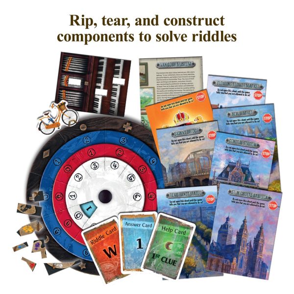 EXIT: Hunt Through Amsterdam Board Game 1-4 Players - Real-Time Puzzle Game 60-120 Minutes of Gameplay - Games for Family Game Night -... - Image 4