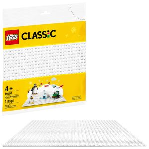 LEGO Classic White Baseplate 11010 Creative Toy for Kids, Great Open-Ended Imaginative Play for LEGO Builders, New 2020 (1 Piece)