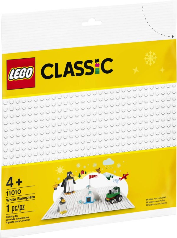 LEGO Classic White Baseplate 11010 Creative Toy for Kids, Great Open-Ended Imaginative Play for LEGO Builders, New 2020 (1 Piece) - Image 4