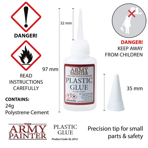 The Army Painter Plastic Glue - Plastic Cement Glue for Miniatures and Small Parts - Strong Bond Polystyrene Contact Cement Adhesive, 20 ml - Image 2