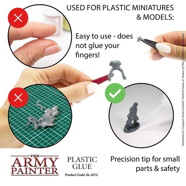 The Army Painter Plastic Glue - Plastic Cement Glue for Miniatures and Small Parts - Strong Bond Polystyrene Contact Cement Adhesive, 20 ml - Image 4