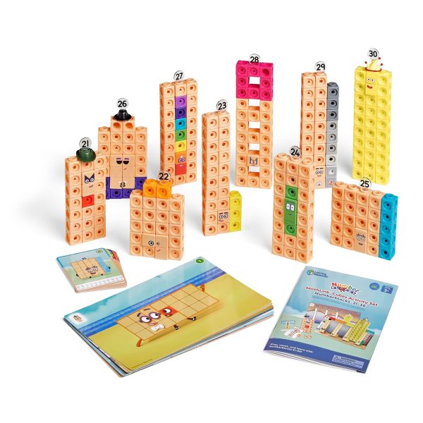 Learning Resources MathLink Cubes Numberblocks 21-30 Set 3-Year-Old Children, 20 TV Series Related Activities, Sensory Autism Toys,... - Image 2