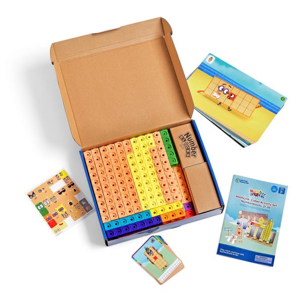 Learning Resources MathLink Cubes Numberblocks 21-30 Set 3-Year-Old Children, 20 TV Series Related Activities, Sensory Autism Toys,... - Image 3