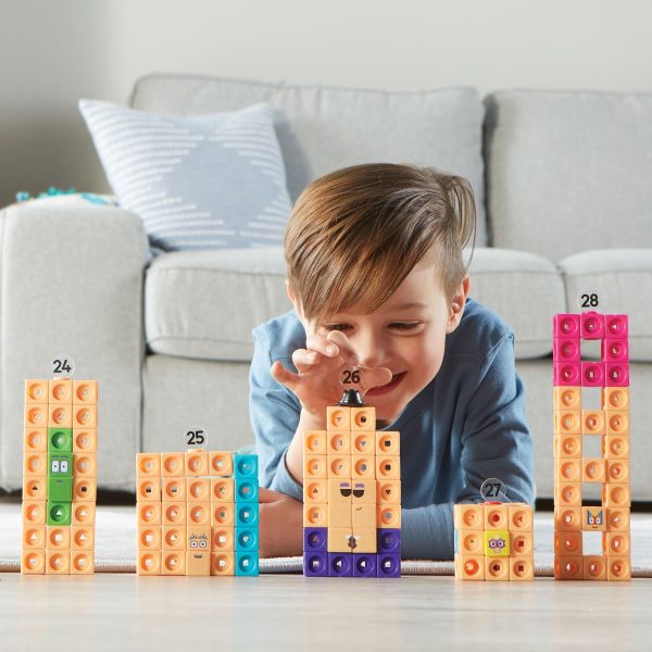 Learning Resources MathLink Cubes Numberblocks 21-30 Set 3-Year-Old Children, 20 TV Series Related Activities, Sensory Autism Toys,... - Image 6