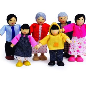 Hape - Happy Family - Asian Doll House Set