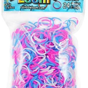 RAINBOW LOOM Sweets Cotton Candy Rubber Bands with 24 C-Clips (600 Count)