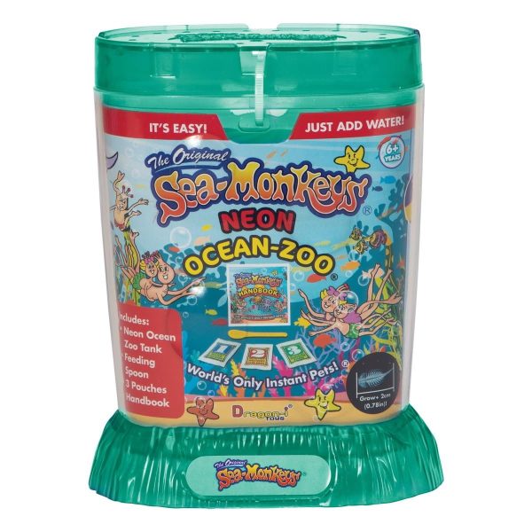 Sea-Monkeys® Ocean Zoo Neon - World's Only Instant Pets® - Assorted Colors - Ages 6+ (Pack of 1) - Image 4