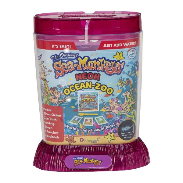 Sea-Monkeys® Ocean Zoo Neon - World's Only Instant Pets® - Assorted Colors - Ages 6+ (Pack of 1) - Image 5