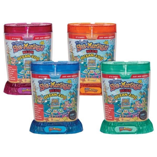 Sea-Monkeys® Ocean Zoo Neon - World's Only Instant Pets® - Assorted Colors - Ages 6+ (Pack of 1) - Image 6
