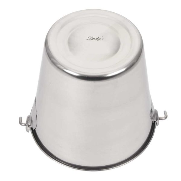 Lindy's 4-Quart Stainless Steel Bucket, Durable Seamless Bucket for Many Home Tasks, Carry Water or Milk, Fill with Food, Use as a Flower... - Image 3