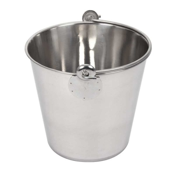 Lindy's 4-Quart Stainless Steel Bucket, Durable Seamless Bucket for Many Home Tasks, Carry Water or Milk, Fill with Food, Use as a Flower... - Image 5
