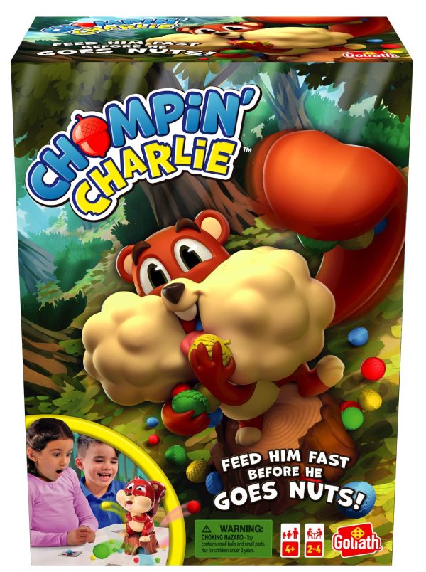 Goliath Chompin' Charlie Game - Feed The Squirrel Acorns and Race to Collect Them When They Scatter
