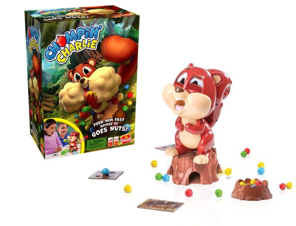 Goliath Chompin' Charlie Game - Feed The Squirrel Acorns and Race to Collect Them When They Scatter - Image 2