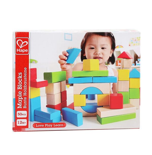 Hape - Early Explorer - Maple Wood Building Blocks - Image 6