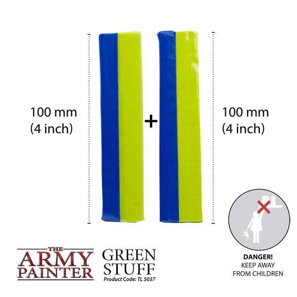 The Army Painter 2 Part Modeling Clay, 20cm - Moldable Model Putty for Miniatures, Easy-to-Knead Green Stuff Putty Epoxy Clay for... - Image 2