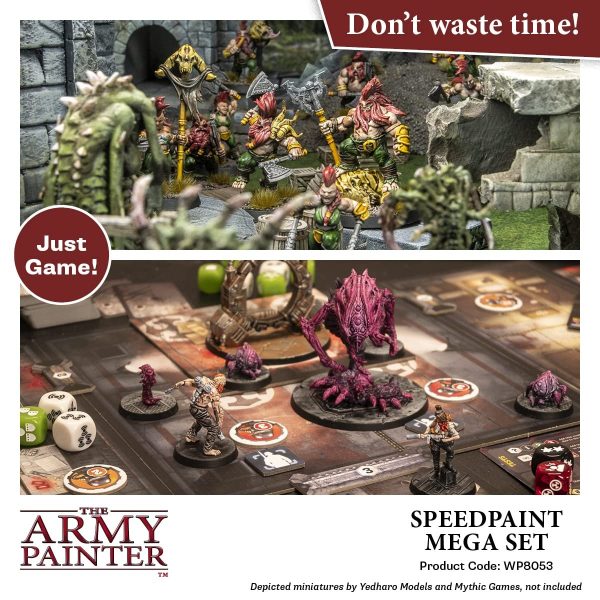 The Army Painter Speedpaint Large Kit with 18ml Non-Toxic Acrylic Paint Bottles for Mini Figures and Miniature Models with Brush - Image 7