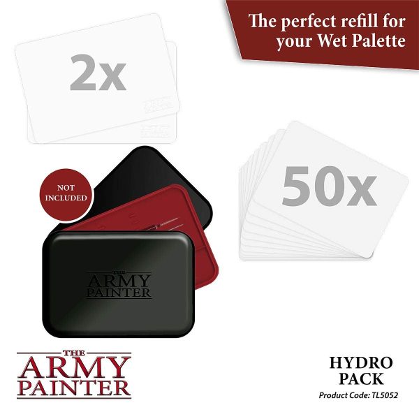 The Army Painter Hydro Pack Palette Paper for Acrylic Paint. 50 Wet Pallet Paper and 2 Wet Palette Sponges to Stay Wet Palette for... - Image 2