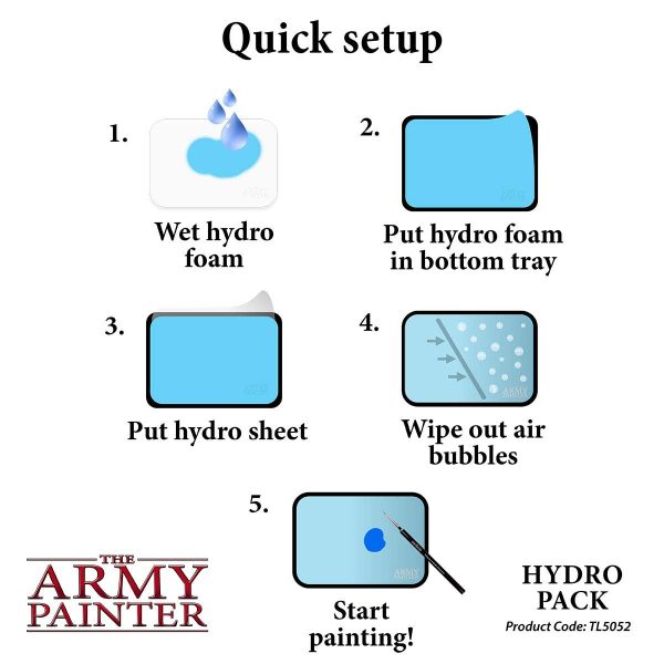 The Army Painter Hydro Pack Palette Paper for Acrylic Paint. 50 Wet Pallet Paper and 2 Wet Palette Sponges to Stay Wet Palette for... - Image 6