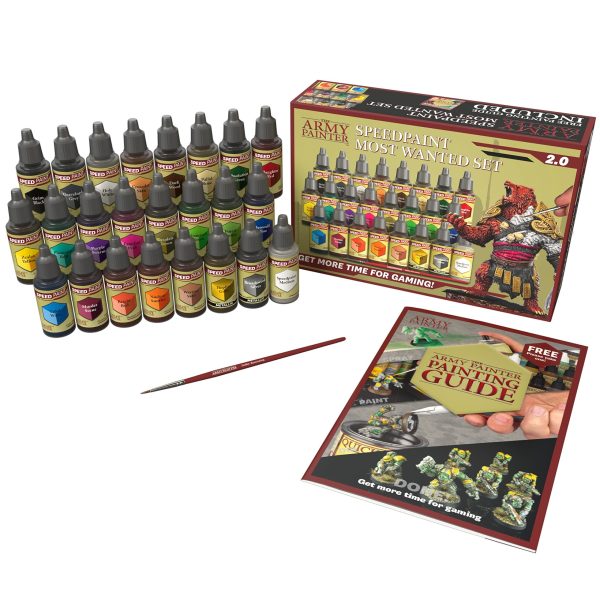The Army Painter Speedpaint Most Wanted Set 2.0-24 x 18ml Speed Model Paint Kit Pre Loaded with Mixing Balls and 1 Brush- Base, and 1... - Image 2