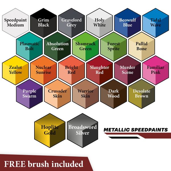 The Army Painter Speedpaint Most Wanted Set 2.0-24 x 18ml Speed Model Paint Kit Pre Loaded with Mixing Balls and 1 Brush- Base, and 1... - Image 3