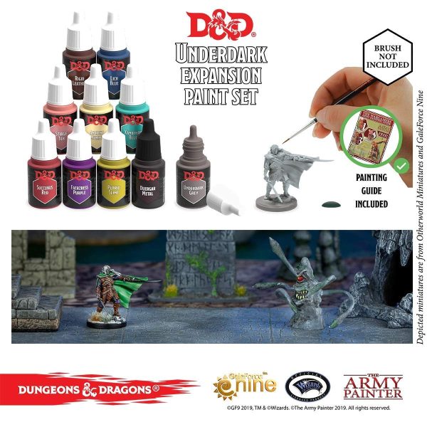 Dungeons and Dragons Nolzur’s Marvelous Pigments Underdark Paint Set, The Army Painter 10 Acrylic Paints Roleplaying, Boardgames,... - Image 2