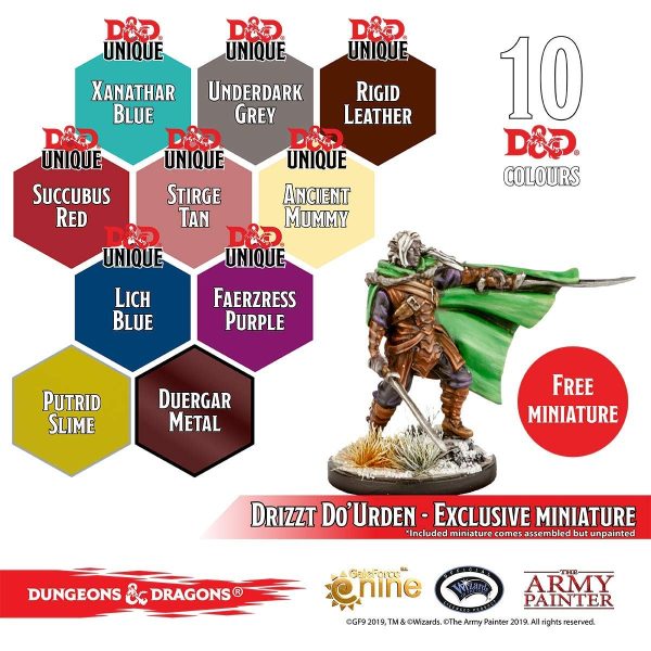 Dungeons and Dragons Nolzur’s Marvelous Pigments Underdark Paint Set, The Army Painter 10 Acrylic Paints Roleplaying, Boardgames,... - Image 3