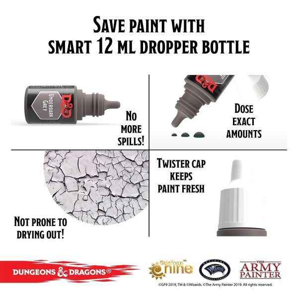 Dungeons and Dragons Nolzur’s Marvelous Pigments Underdark Paint Set, The Army Painter 10 Acrylic Paints Roleplaying, Boardgames,... - Image 4