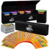 The Hydra 5 Compartment Riveted Deck Box w Magnetic Closure- Card Case Holds Five Decks- Fits All Standard and Smaller Size MTG and TCGs...