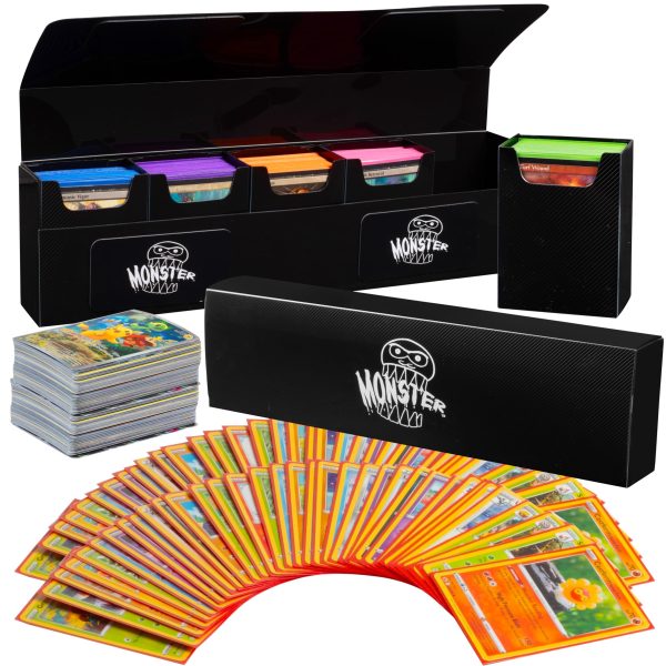 The Hydra 5 Compartment Riveted Deck Box w Magnetic Closure- Card Case Holds Five Decks- Fits All Standard and Smaller Size MTG and TCGs...