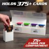 The Hydra 5 Compartment Riveted Deck Box w Magnetic Closure- Card Case Holds Five Decks- Fits All Standard and Smaller Size MTG and TCGs... - Image 4