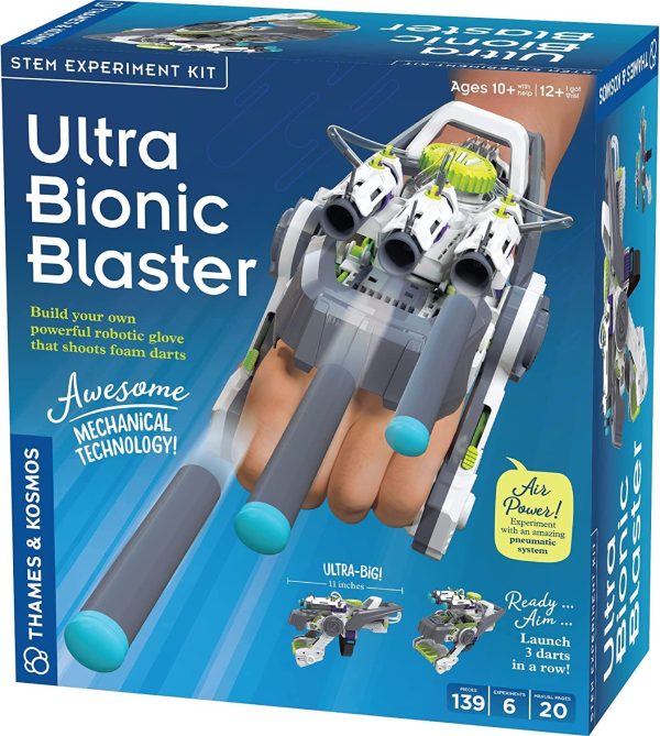 Thames & Kosmos Ultra Bionic Blaster STEM Experiment Kit | Construct a Robotic Foam Dart Blasting Glove | Challenging Build, Learn About...