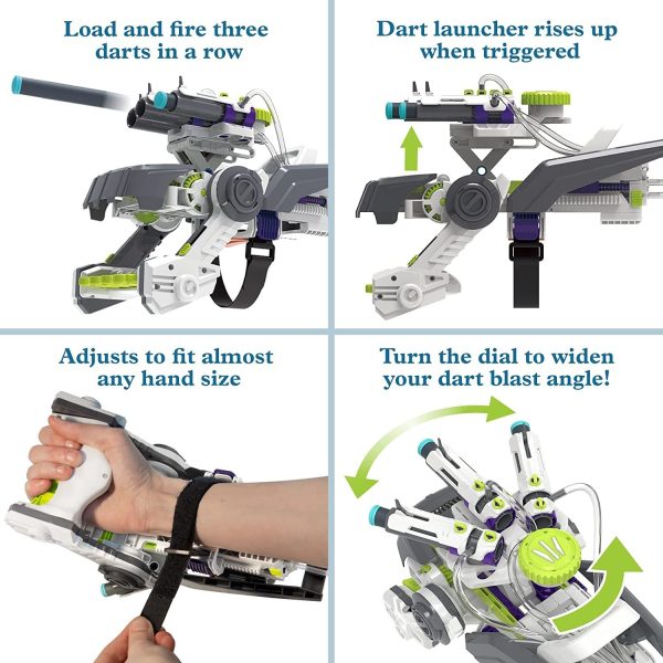 Thames & Kosmos Ultra Bionic Blaster STEM Experiment Kit | Construct a Robotic Foam Dart Blasting Glove | Challenging Build, Learn About... - Image 4