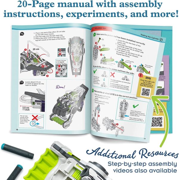 Thames & Kosmos Ultra Bionic Blaster STEM Experiment Kit | Construct a Robotic Foam Dart Blasting Glove | Challenging Build, Learn About... - Image 5