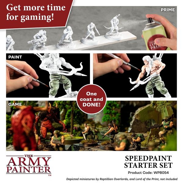 The Army Painter Speedpaint Starter Set - 10 x 18ml Speed Model Paint Kit Pre Loaded with Mixing Balls and 1 Brush- Base, Shadow and... - Image 2