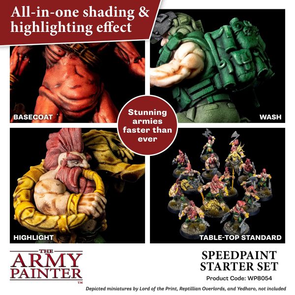 The Army Painter Speedpaint Starter Set - 10 x 18ml Speed Model Paint Kit Pre Loaded with Mixing Balls and 1 Brush- Base, Shadow and... - Image 4
