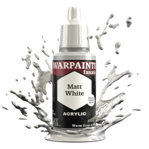 The Army Painter Warpaint Fanatics Matt White Acrylics Miniature Hobby Painting with Fanatics Warpaint, Quality Paint for Miniature...