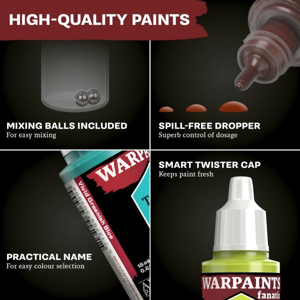 The Army Painter Warpaint Fanatics Matt White Acrylics Miniature Hobby Painting with Fanatics Warpaint, Quality Paint for Miniature... - Image 3
