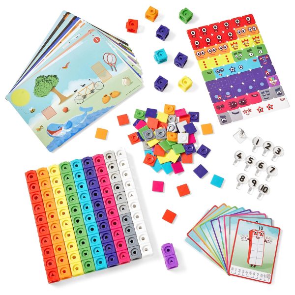 hand2mind Numberblocks MathLink Cubes 1-10 Activity Set, 30 Numberblocks Activities Linked to TV Episodes, 100 NumberBlocks Cubes,... - Image 5