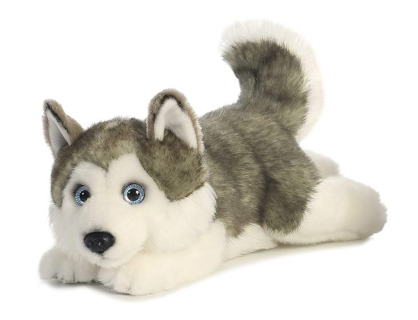Aurora Husky Lying Miyoni Plush Stuffed Animal 11" - Image 3