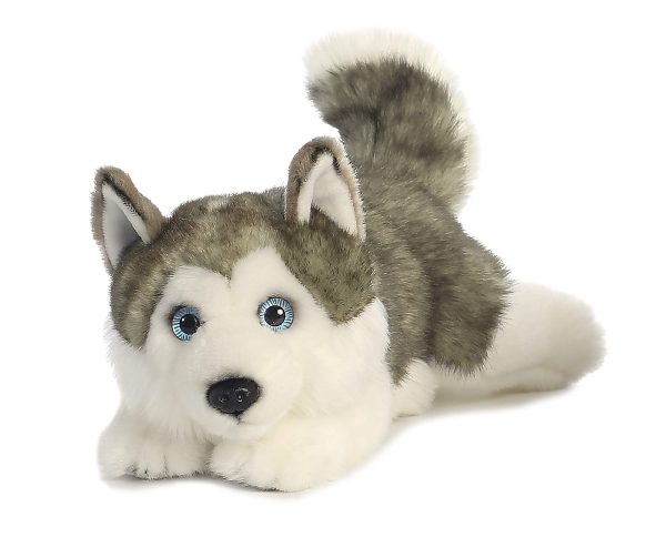 Aurora Husky Lying Miyoni Plush Stuffed Animal 11" - Image 4