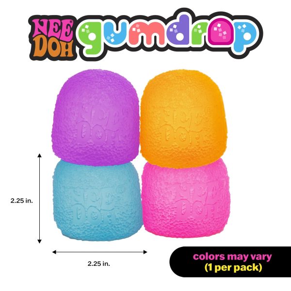 Schylling NeeDoh - Gumdrop - Soft Sensory Fidget Toy - Collectible Stress Balls - Ages 3+ - GDND - Image 6