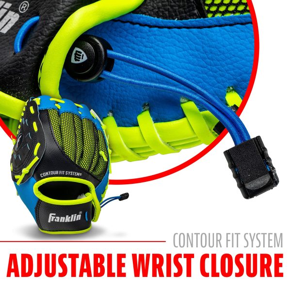 Franklin Sports Kids Baseball Glove - NeoGrip Boys + Girls Youth Tball Glove - Toddler + Youth Teeball, Baseball + Softball Mitt - Left... - Image 6